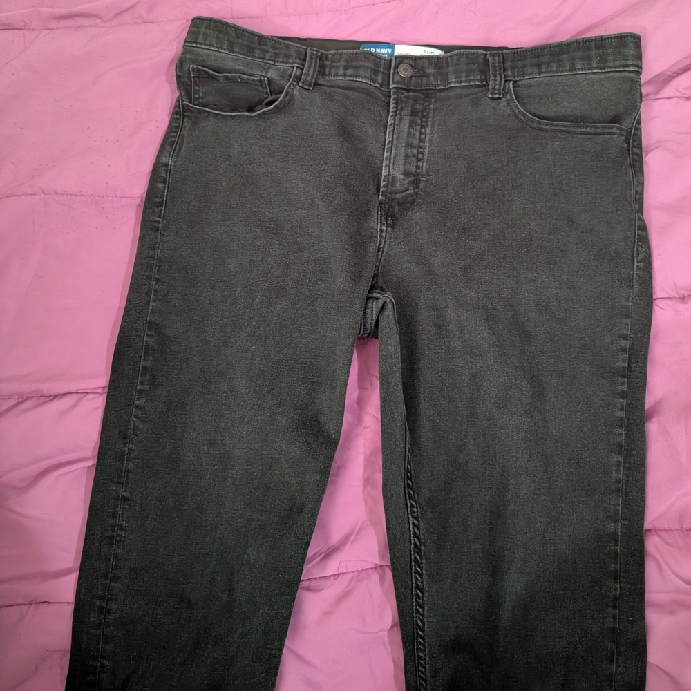 Old Navy Men's Dark Gray Slim Jeans